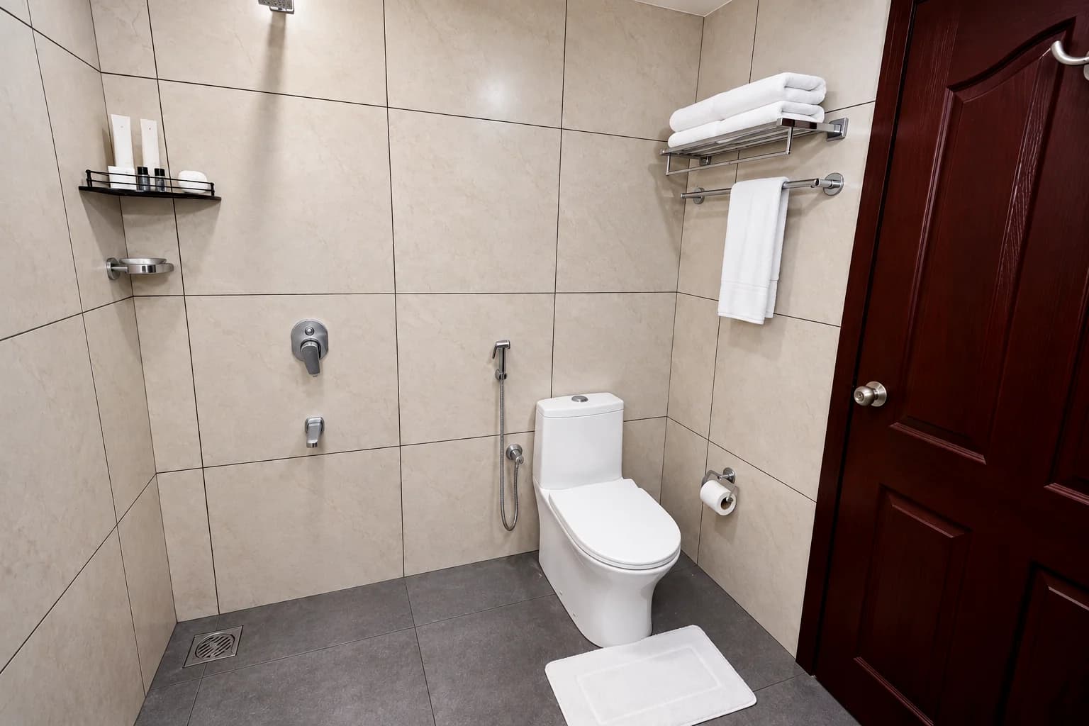 En-suite bathroom with walk-in shower