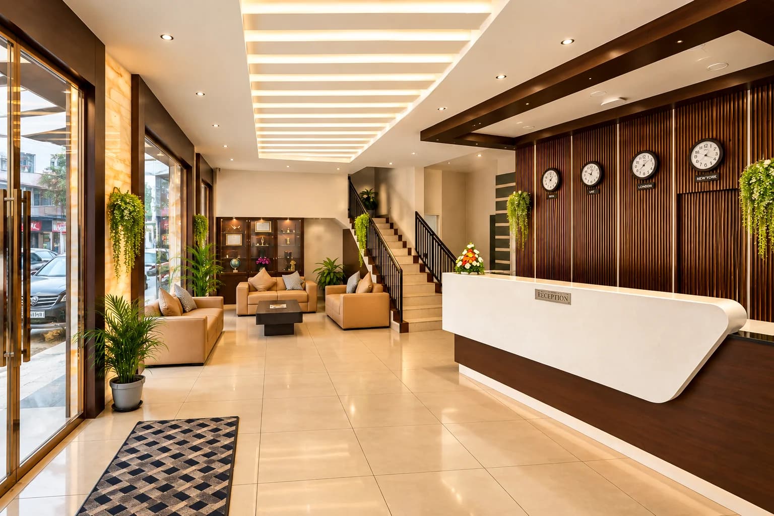 Chettungal New Town entrance and reception