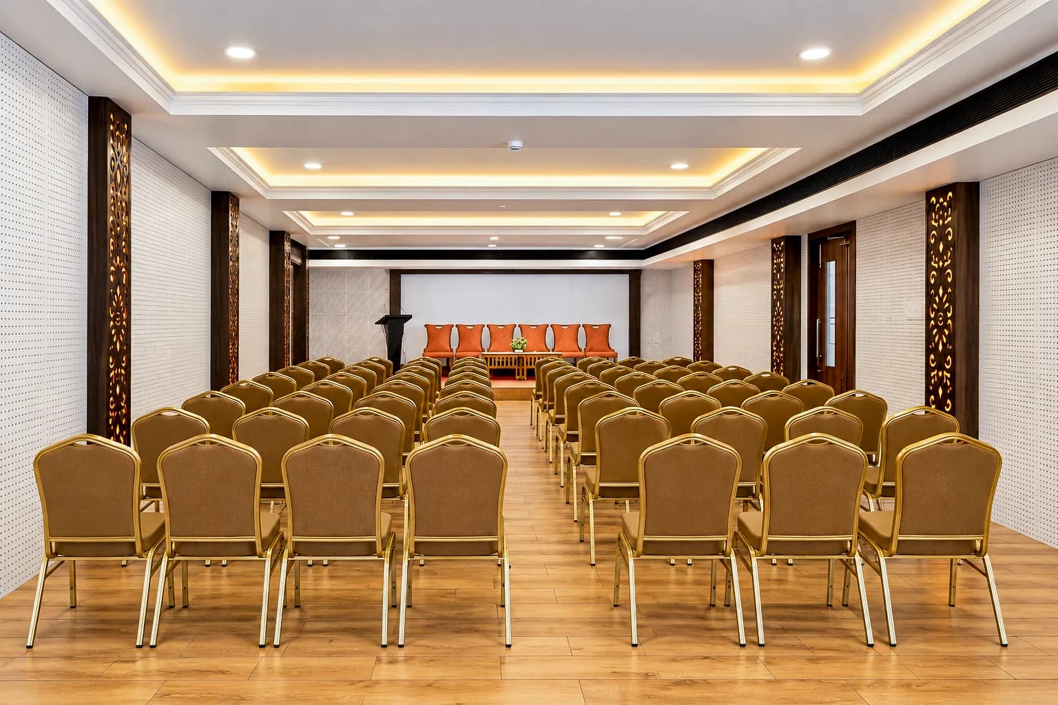 Town Hall set theatre-style facing the stage